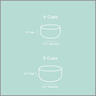 Show full view: Waggo Edge Ceramic Dog & Cat Bowl, Lavender, 9-cup slide 5 of 6