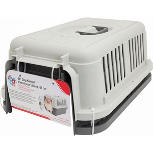 SportPet Designs Airline Approved Dog Kennel, Grey, Small: 24-in