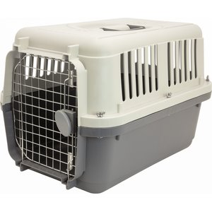 SportPet Designs Airline Approved Dog Kennel, Grey, Small: 24-in