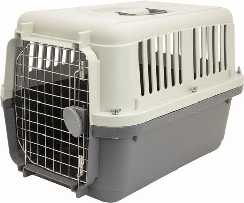 Show full view: SportPet Designs Airline Compliant Dog Kennel, Grey, Small: 24-in slide 2 of 12