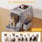 Show in main carousel: Mutrelenx Stainless Steel Modular Design Covered High Sided Non-Sticky Cat Litter Box with Lid, 10-lb box, Gray slide 3 of 11