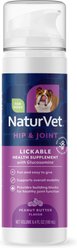 NaturVet Hip & Joint Peanut Butter Flavor Lickable Supplement for Dogs, 6.4-fl oz bottle