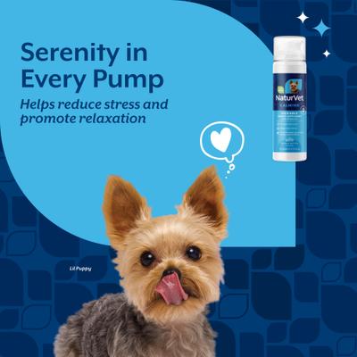 Show full view: NaturVet Calming Peanut Butter Flavor Lickable Supplement for Dogs, 6.4-fl oz bottle slide 3 of 9