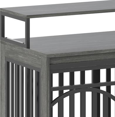 Show full view: Wooflex Dog Crate Furniture with Large Metal Kennel, Gray, X-Large slide 8 of 9