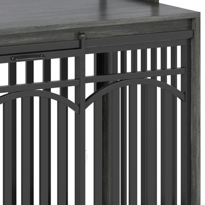 Show full view: Wooflex Dog Crate Furniture with Large Metal Kennel, Gray, X-Large slide 7 of 9