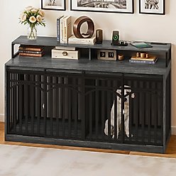 Wooflex Dog Crate Furniture with Large Metal Kennel, Gray, X-Large