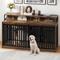 Show in main carousel: Wooflex Dog Crate Furniture with Large Metal Kennel, Rustic Brown, X-Large slide 1 of 9