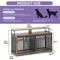 Show in main carousel: Wooflex Dog Crate Furniture with Large Metal Kennel, Rustic Brown, X-Large slide 3 of 9