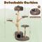 Show in main carousel: KAMABOKO Solid Wood Cat Tree with Cloud Luxury Condo, Brown slide 3 of 7