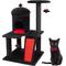 Show in main carousel: KAMABOKO Gothic 36.4-in Indoor Cat Tree with Large Condo, Black slide 1 of 7