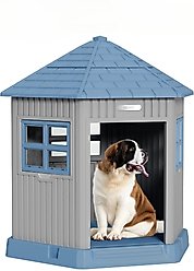 KAMABOKO Indoor & Outdoor Durable Dog House, Blue