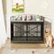 Show in main carousel: Zeus & Ruta Farmhouse Metal Furniture Style Dog Crate, Gray, 42.8 inch slide 3 of 5