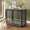 Show in main carousel: Zeus & Ruta Metal Furniture Style Dog Crate, Gray, 31.5 inch slide 2 of 6