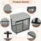 Show in main carousel: Zeus & Ruta Metal Furniture Style Dog Crate, Gray, 31.5 inch slide 3 of 6