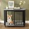 Show in main carousel: Zeus & Ruta Metal Furniture Style Dog Crate, Gray, 31.5 inch slide 4 of 6