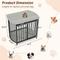 Show in main carousel: Zeus & Ruta Metal Furniture Style Dog Crate, Gray, 31.5 inch slide 6 of 6
