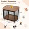 Show in main carousel: Zeus & Ruta Metal Furniture Style Dog Crate, Brown, 31.5 inch slide 6 of 6