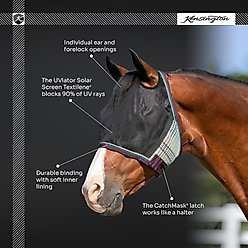 Kensington Protective Products UViator CatchMask Horse Fly Mask, Atlantis, Large slide 2 of 8