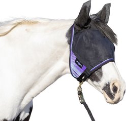 Kensington Protective Products UViator CatchMask with Ears Horse Fly Mask, Warmblood, Lavender Mint