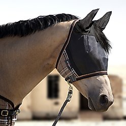 Kensington Protective Products UViator CatchMask with Ears Horse Fly Mask, Cob/Arab, Deluxe Black slide 2 of 8