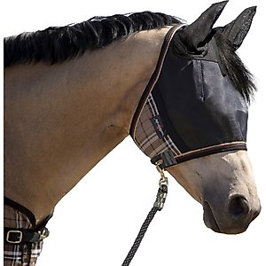 Kensington Protective Products UViator CatchMask with Ears Horse Fly Mask, Medium, Deluxe Black