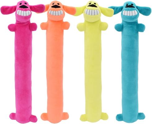 Show full view: Multipet Loofa Dog The Original Squeaky Plush Dog Toy, Color Varies, Jumbo slide 2 of 4