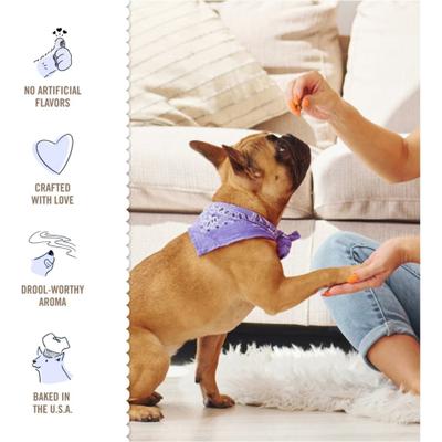 Show full view: Three Dog Bakery Lick'n Crunch Vanilla & Peanut Butter Cookie Dog Treats, 26-oz box, 2 pack slide 6 of 9