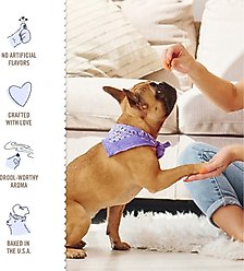 Three Dog Bakery Puppy Butters Peanut Butter Sandwich Cookie Dog Treats, 11.8-oz bag slide 2 of 7