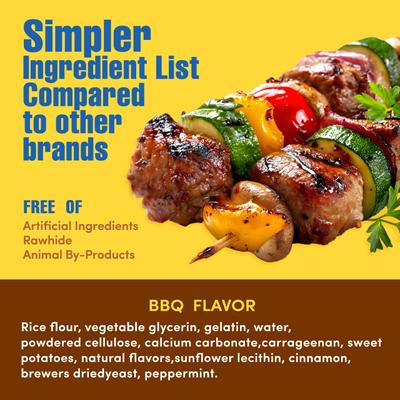 Show full view: N-Bone Quada BBQ Flavored Interactive Large Dental Dog Treat, 1 count slide 4 of 11