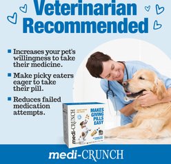 MEDI CRUNCH Human-Grade Peanut Butter Crunchy Ice Cream Cone Pill Pouches Dog Treats, 30 count, case of 2 slide 2 of 8