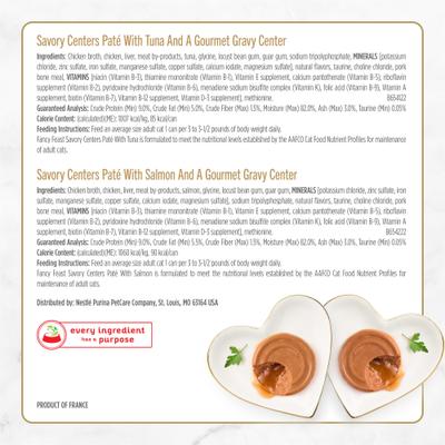 Show full view: Fancy Feast Savory Centers Variety Pack Canned Cat Food, 3-oz, case of 24 slide 8 of 14