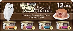 Fancy Feast Savory Centers Variety Pack Canned Cat Food, 3-oz, case of 24