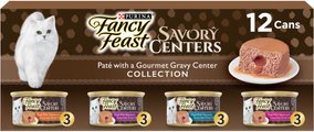 Fancy Feast Savory Centers Variety Pack Canned Cat Food, 3-oz, case of 24