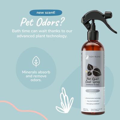 Show full view: kin+kind Patchouli Natural Dog Smell Coat Spray, 12-fl oz bottle slide 2 of 6