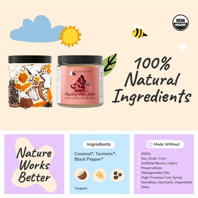 Show full view: kin+kind Healthy Hip & Joint Dog & Cat Supplement, 8-oz bottle slide 7 of 12