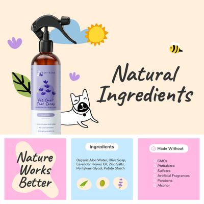 Show full view: kin+kind Natural Lavender Dog Odor Neutralizer Spray, 12-fl oz bottle slide 5 of 7