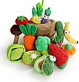 Nocciola Grocery Bag Variety Pack Crinkle Squeaky Interactive Plush Dog Toy, 15 count