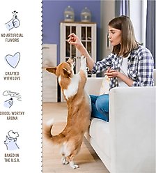 Three Dog Bakery Churro Lick'n Crunch Vanilla & Cinnamon Sandwich Cookies Dog Treats, 13-oz box slide 2 of 7