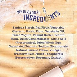 Three Dog Bakery Soft Baked Woofers Grain-Free Peanut Butter Banana Dog Treats, 36-oz bag slide 2 of 7