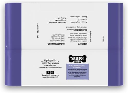 Show full view: Three Dog Bakery Puppy Butters Peanut Butter Sandwich Cookie Dog Treats, 11.8-oz bag slide 3 of 9