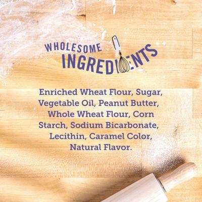 Show full view: Three Dog Bakery Puppy Butters Peanut Butter Sandwich Cookie Dog Treats, 11.8-oz bag slide 7 of 9