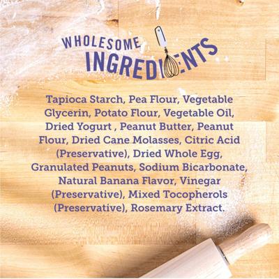 Show full view: Three Dog Bakery Soft Baked Woofers Grain-Free Peanut Butter Banana Dog Treats, 13-oz box slide 7 of 9