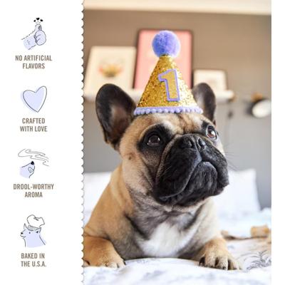 Show full view: Three Dog Bakery Ultimate Celebration Birthday Vanilla Cake Mix Dog Treat, 11-oz box slide 6 of 9