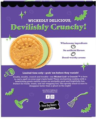 Show full view: Three Dog Bakery Wicked Lick'n Crunch Cookie Dog Treats, 13-oz box slide 3 of 9