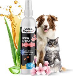 Alpha Dog Series Aloe, Odor Eliminator Cherry Blossom Dog & Cat Grooming Deodorizer Spray, 8-fl oz bottle