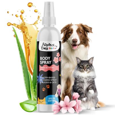 Show full view: Alpha Dog Series Aloe, Odor Eliminator Cherry Blossom Dog & Cat Grooming Deodorizer Spray, 8-fl oz bottle slide 1 of 7