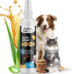 Alpha Dog Series Aloe, Odor Eliminator Sugar Cookie Dog & Cat Grooming Deodorizer Spray, 8-fl oz bottle