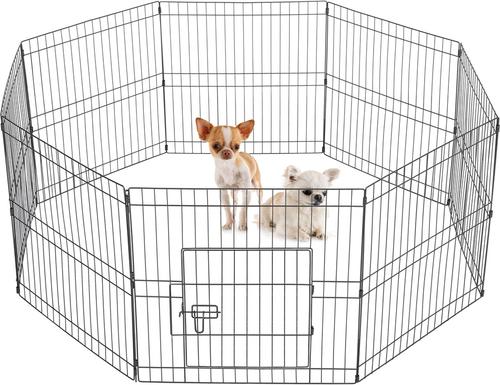Show full view: Yaheetech Metal Dog Playpen, 8-Panel, 24-in slide 3 of 7
