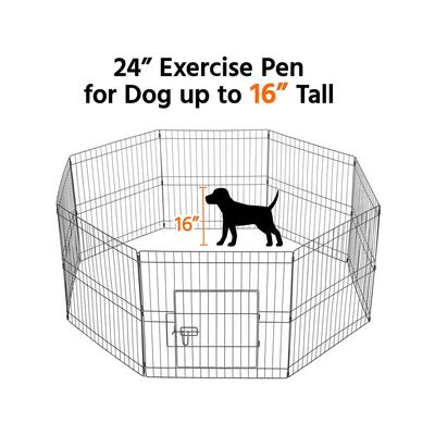 Show full view: Yaheetech Metal Dog Playpen, 8-Panel, 24-in slide 5 of 7