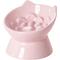 Show in main carousel: PawsPik Lynx Ceramic Raised Slow Dog & Cat Food Bowl, Quartz Pink slide 1 of 11